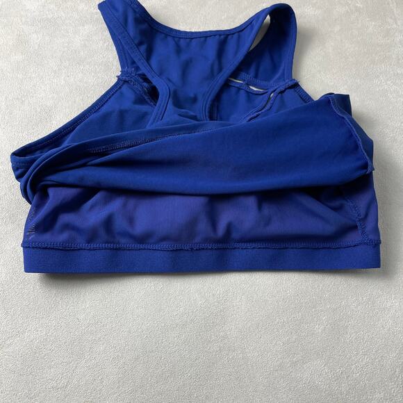 Fabletics Lexi Midi Sports Bra Ink Blue Cutout - Picture 4 of 8